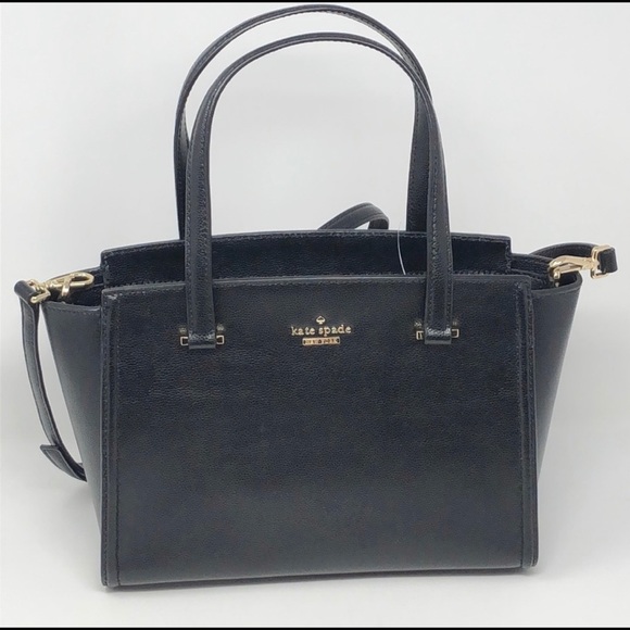 NWT Kate Spade   Black Leather Satchel - Picture 2 of 5